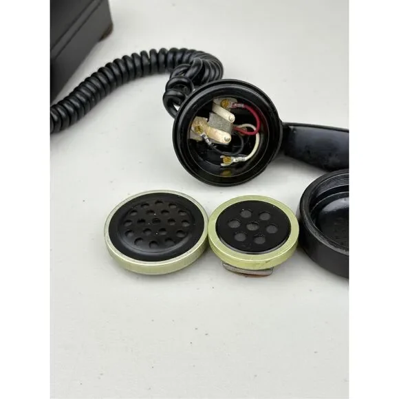 Vintage 1940s Western Electric FIW F1W Black Rotary Desktop Telephone Black USA - Picture 11 of 13